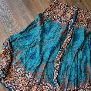 Boho midi skirt